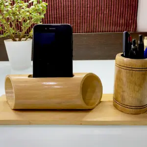 Bamboo Speaker & Pen Stand